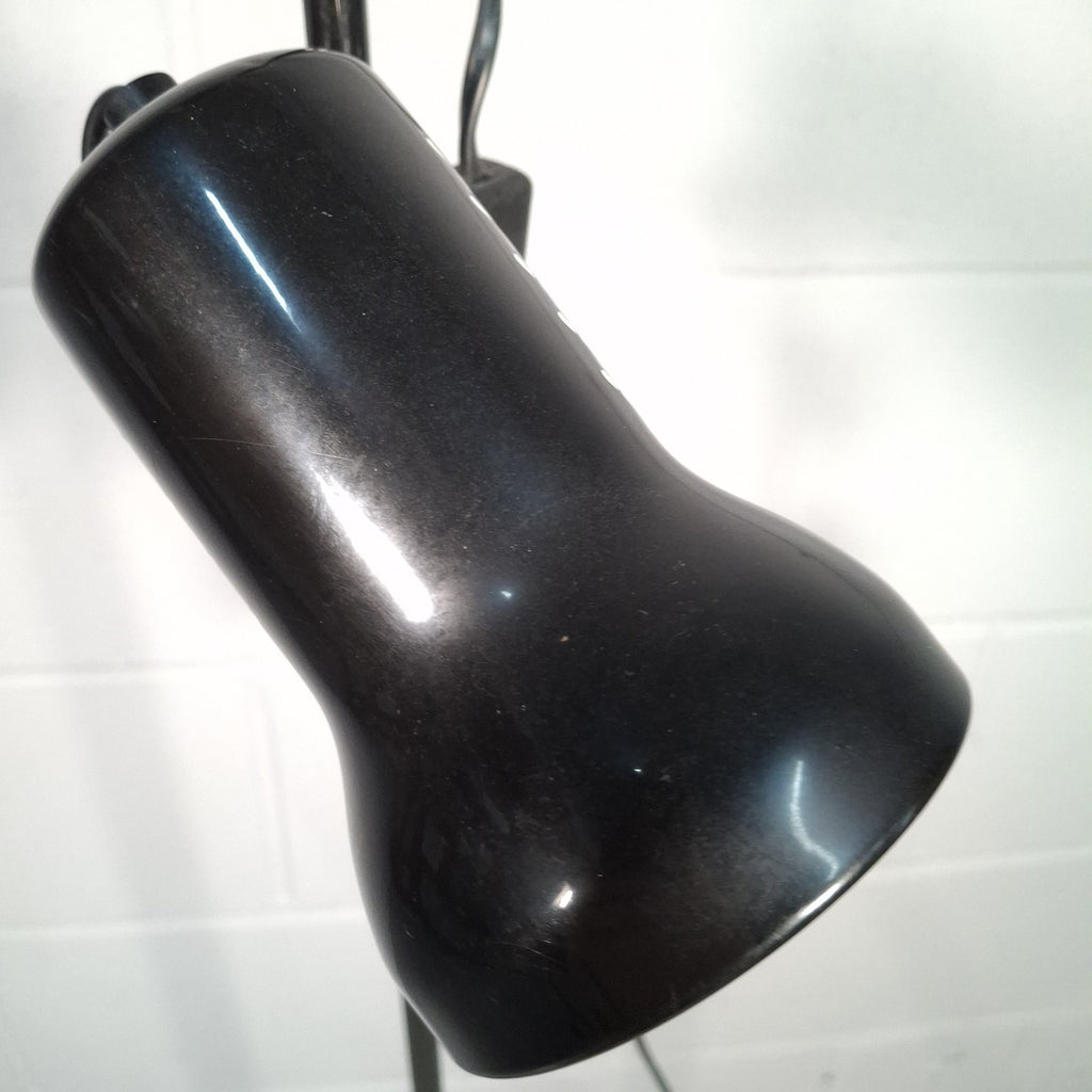 Adjustable Twin Spot Light Floor Standing Lamp Black Retro