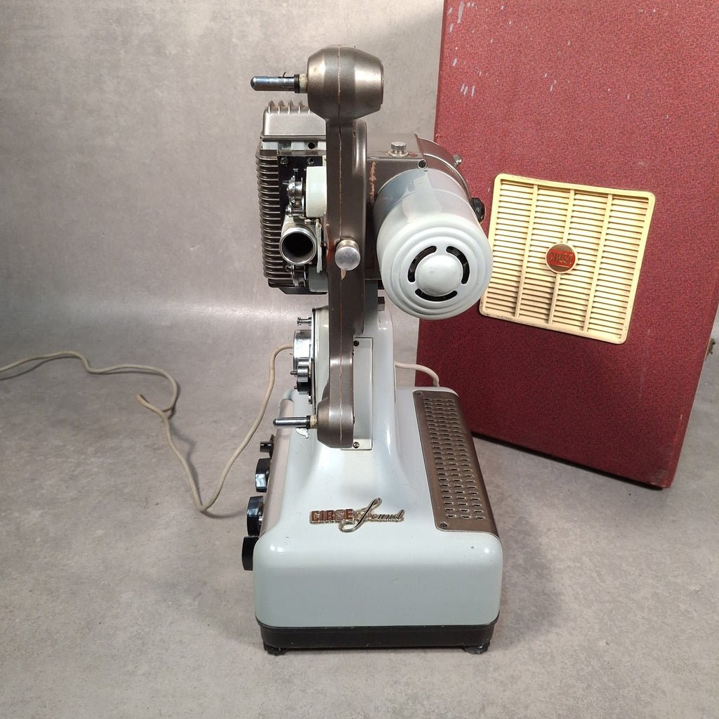 1957 Vintage Cirse Sound 8mm Cine Film Projector in Speaker Case Spares Repairs