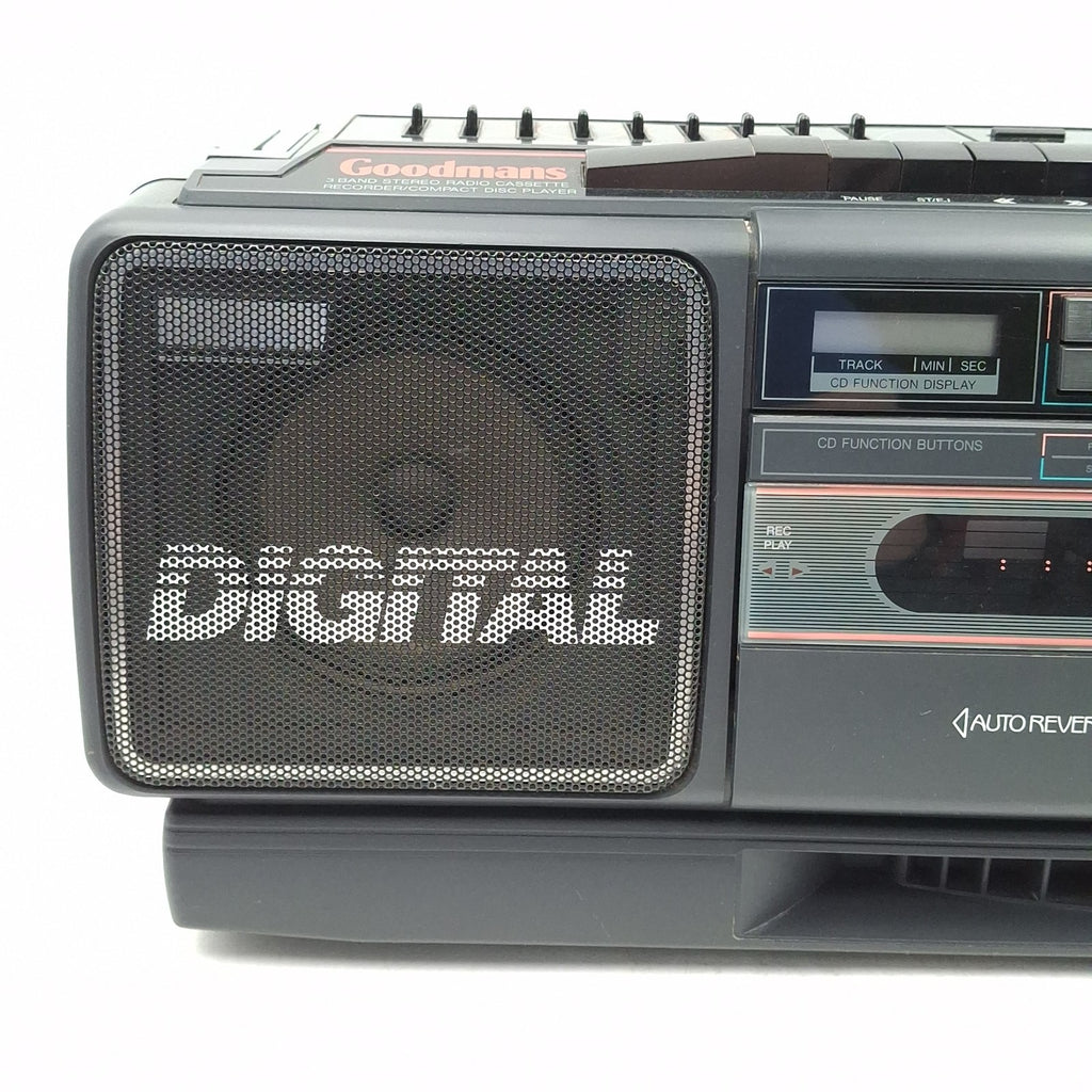 Goodmans SW890 Ghetto Blaster CD Tape Radio Boombox EQ Rare Vintage Stereo Prop