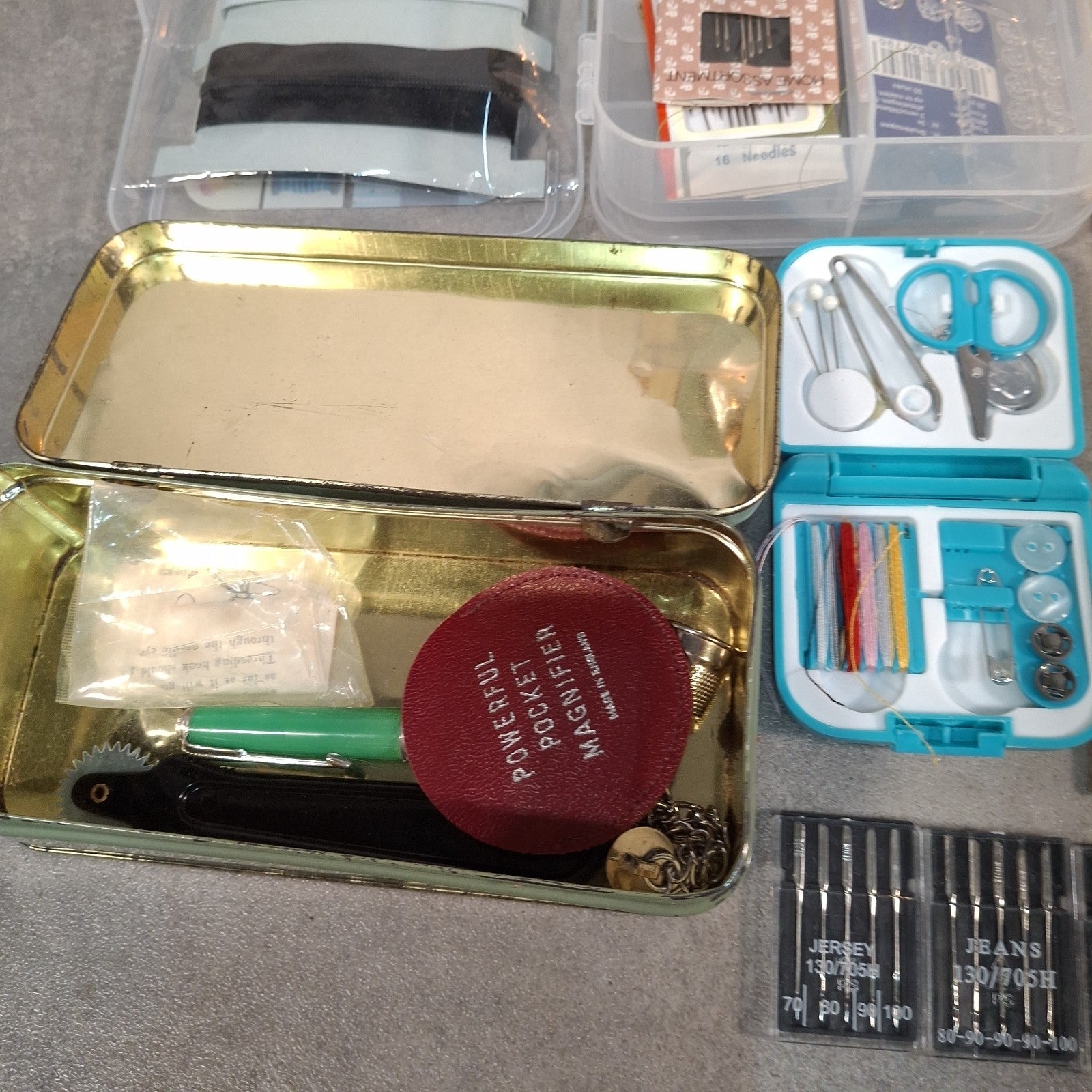 Sewing Machine Jones CS-E Cylinder Shuttle & Case + Manual Plus Extras Vintage