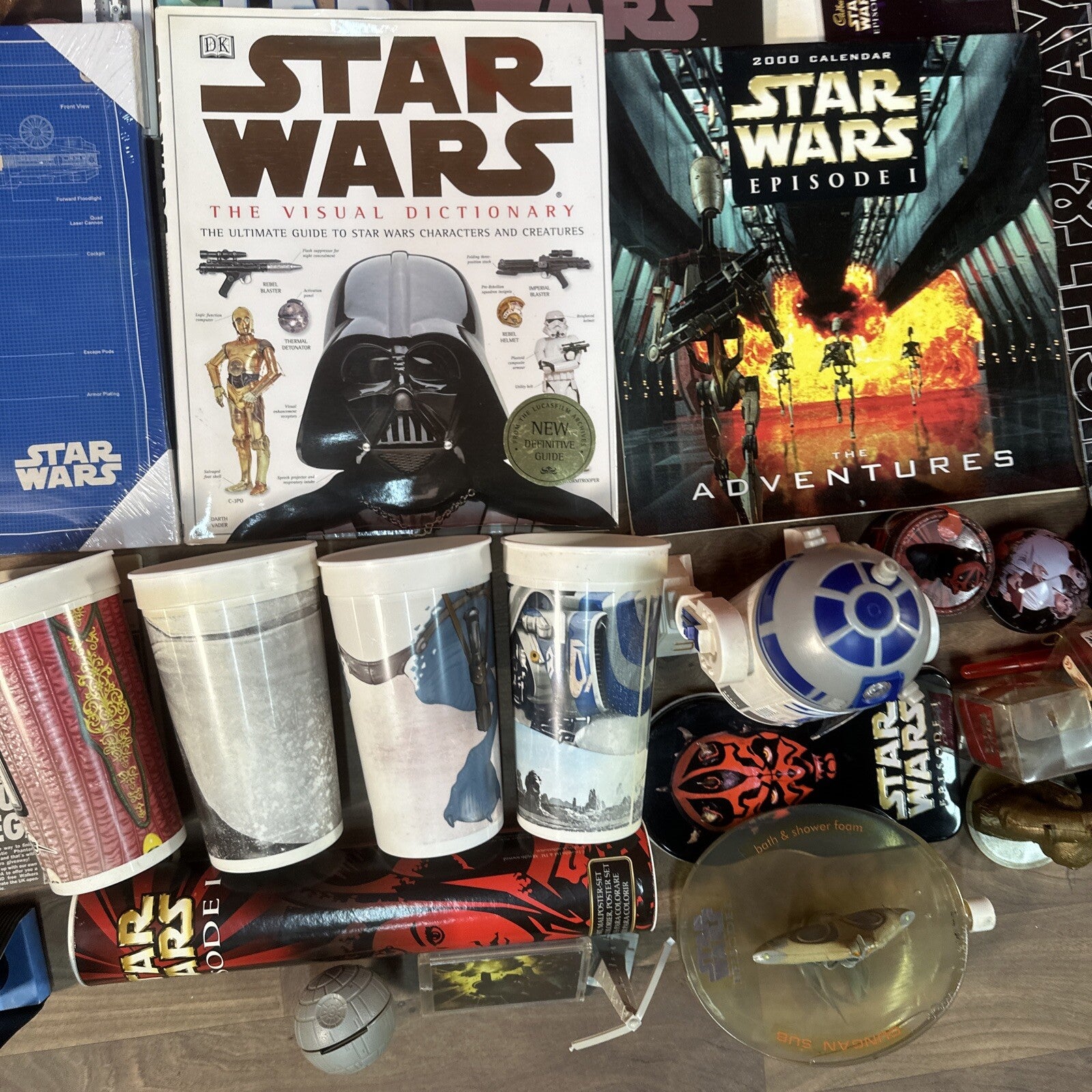 Huge Star Wars Bundle Collection Vintage & Modern Some Rare Bits Toys Books Etc