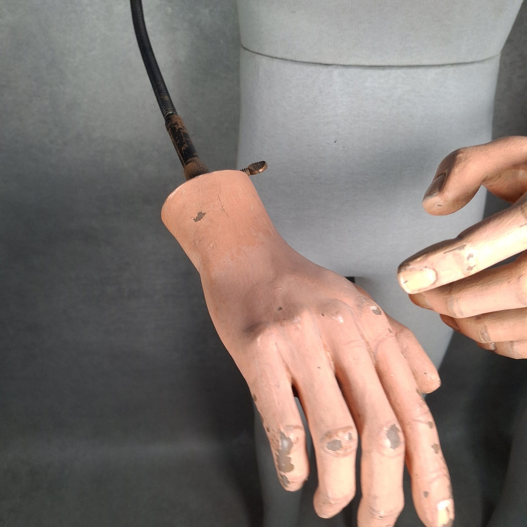 Pair of Vintage Stockman London Tailor's Mannequins | Articulated Arms & Hands | Used