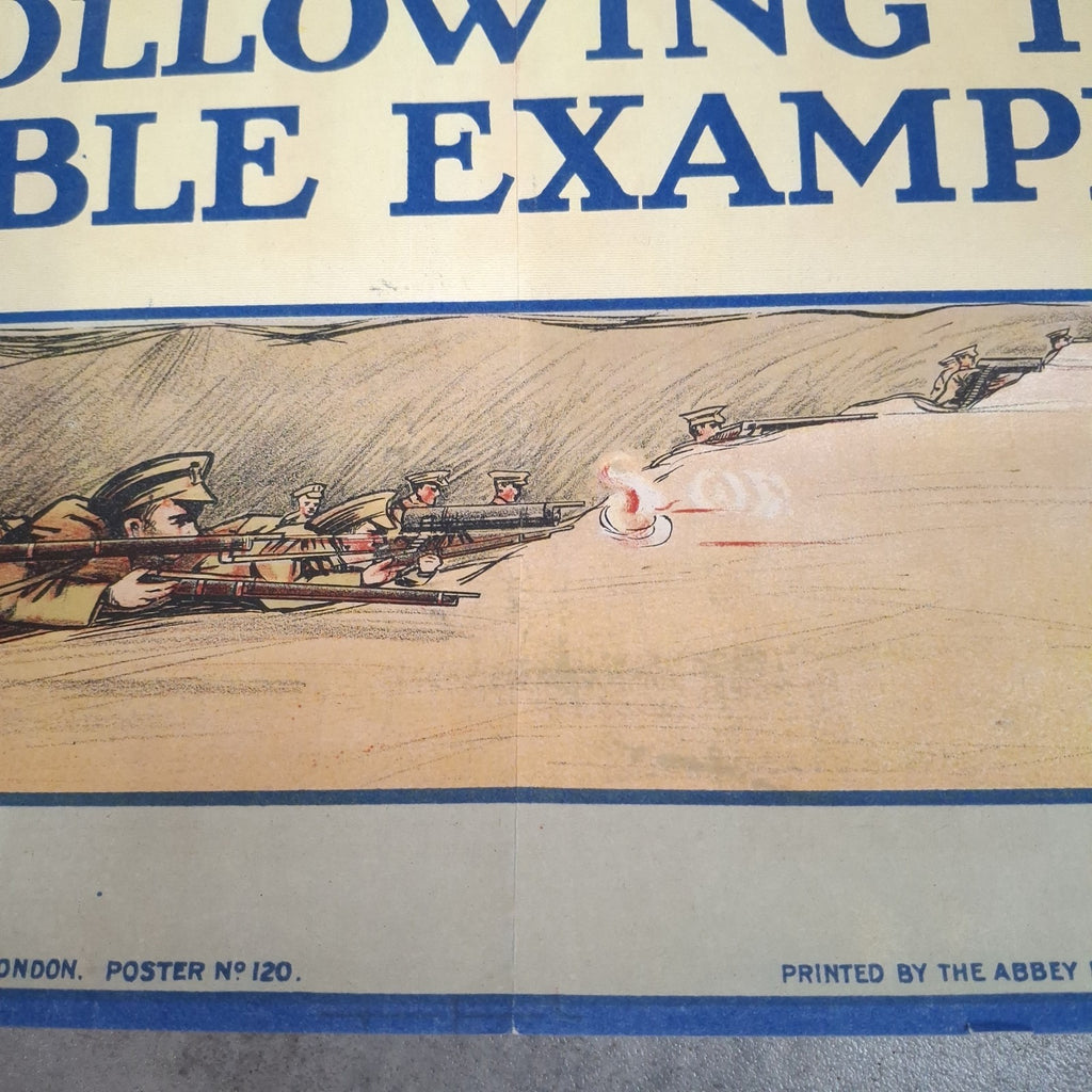 Very Rare Original 1915 WW1 British Propaganda Recruitment Poster Single Men