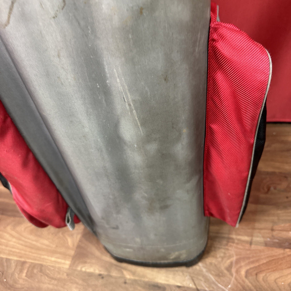 TaylorMade Golf Cart Bag - Grey & Red - 4-Way Shaft-Shield Divider - 1990s Vintage - Used