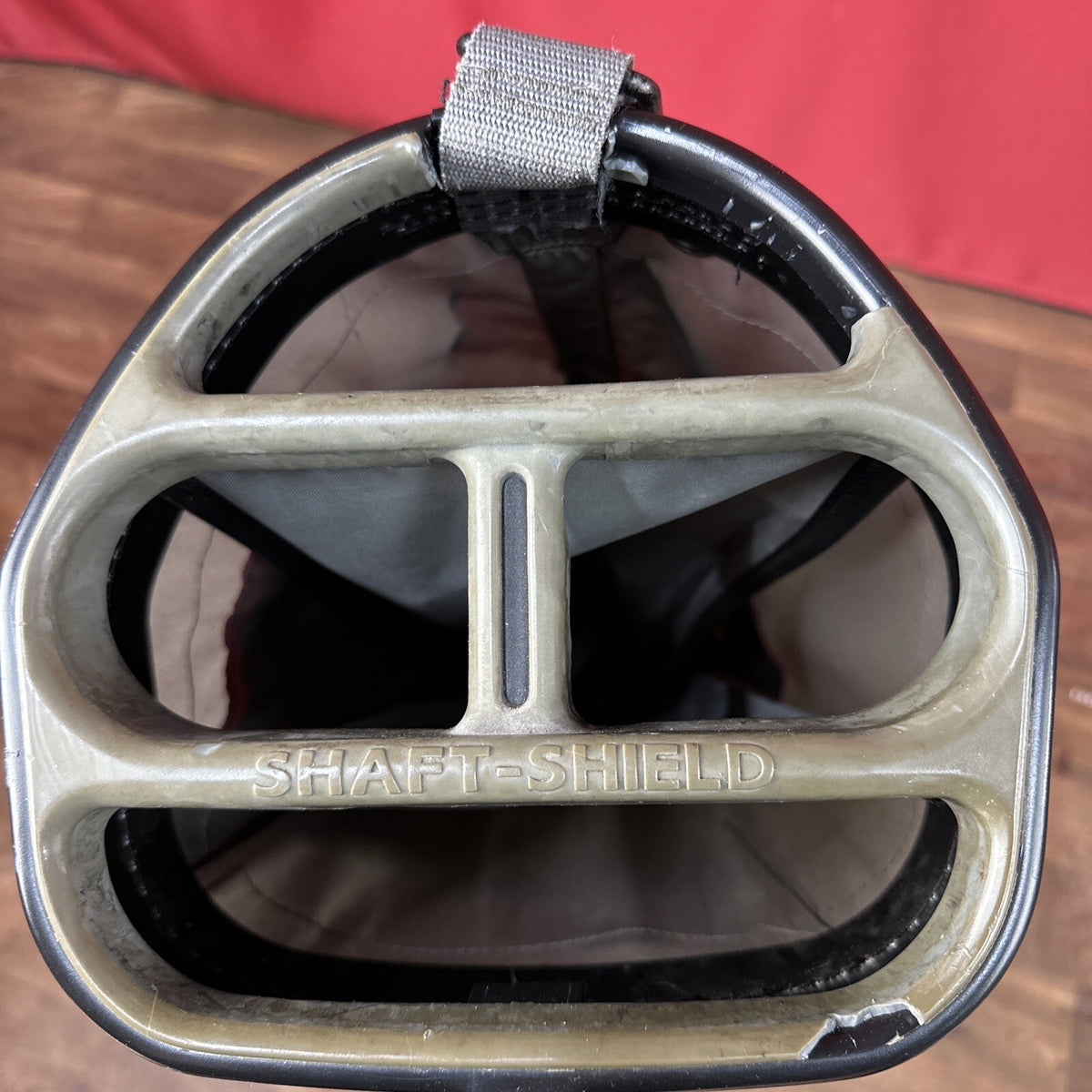 TaylorMade Golf Cart Bag - Grey & Red - 4-Way Shaft-Shield Divider - 1990s Vintage - Used
