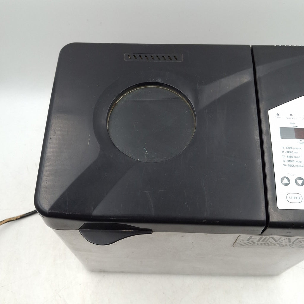 Hinari Homebaker Bread Maker Machine HB164SS - Silver & Black - Factory Reconditioned - Used