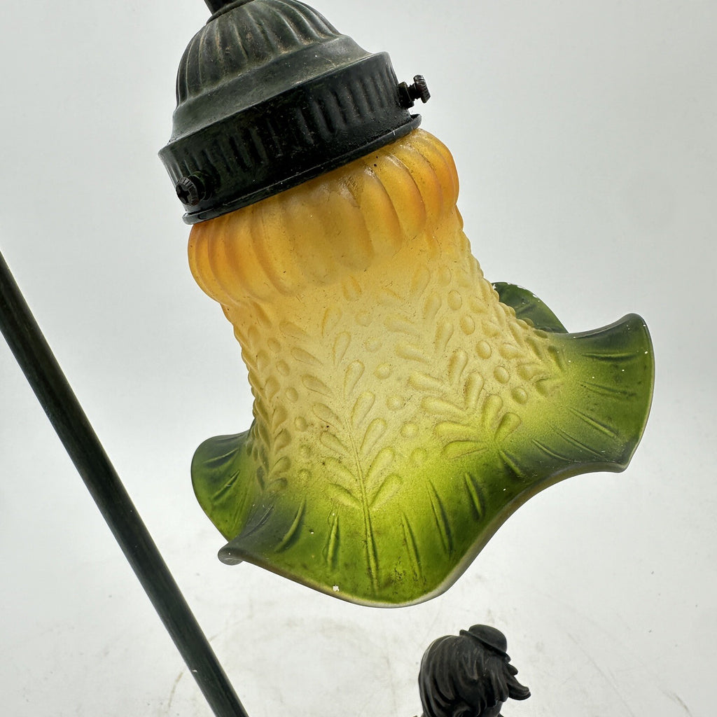 Table Lamp Widdop Bingham Young Love Glass Tulip Shade Vintage 2000