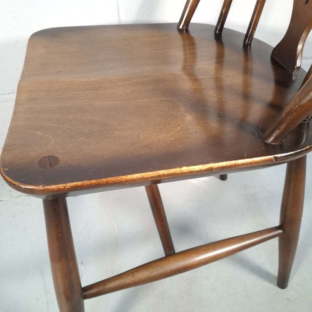 Ercol Blue Label Fleur De Lys Windsor Dining Kitchen Farmhouse Rustic Chair Prop