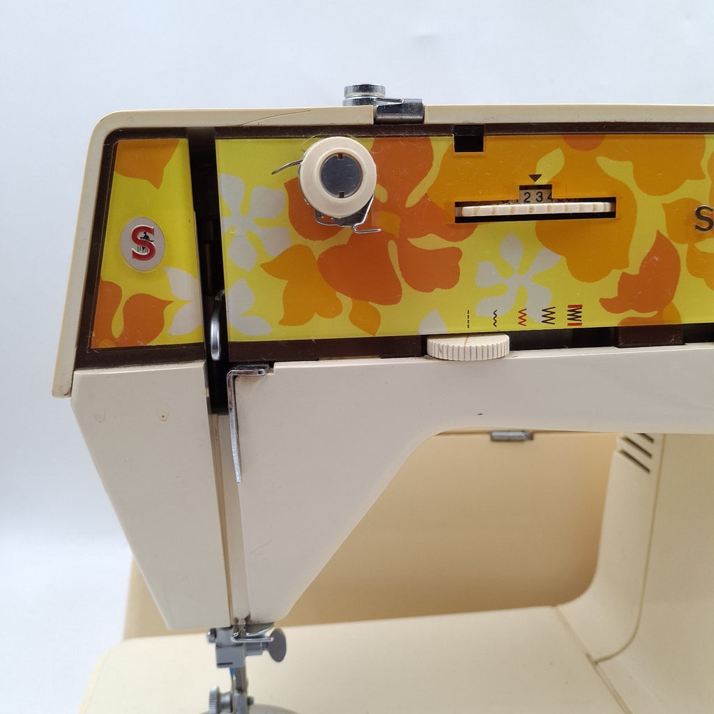 Singer Starlet 353 Vintage Sewing Machine | 1970s | Genie Floral Design | Made in France | Used