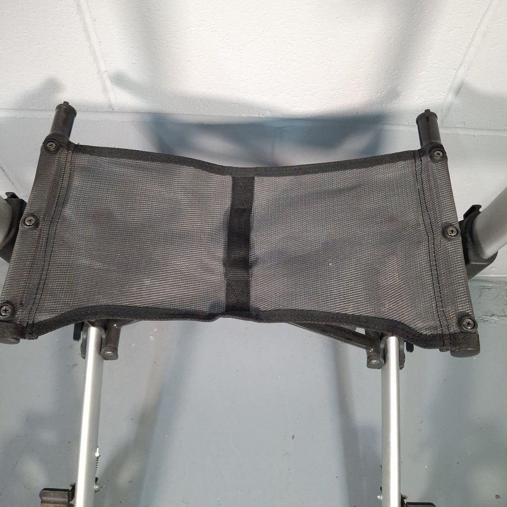 Drive WA018 X-Fold Rollator Walker with Seat & Backrest | Adjustable Height | Used | Silver
