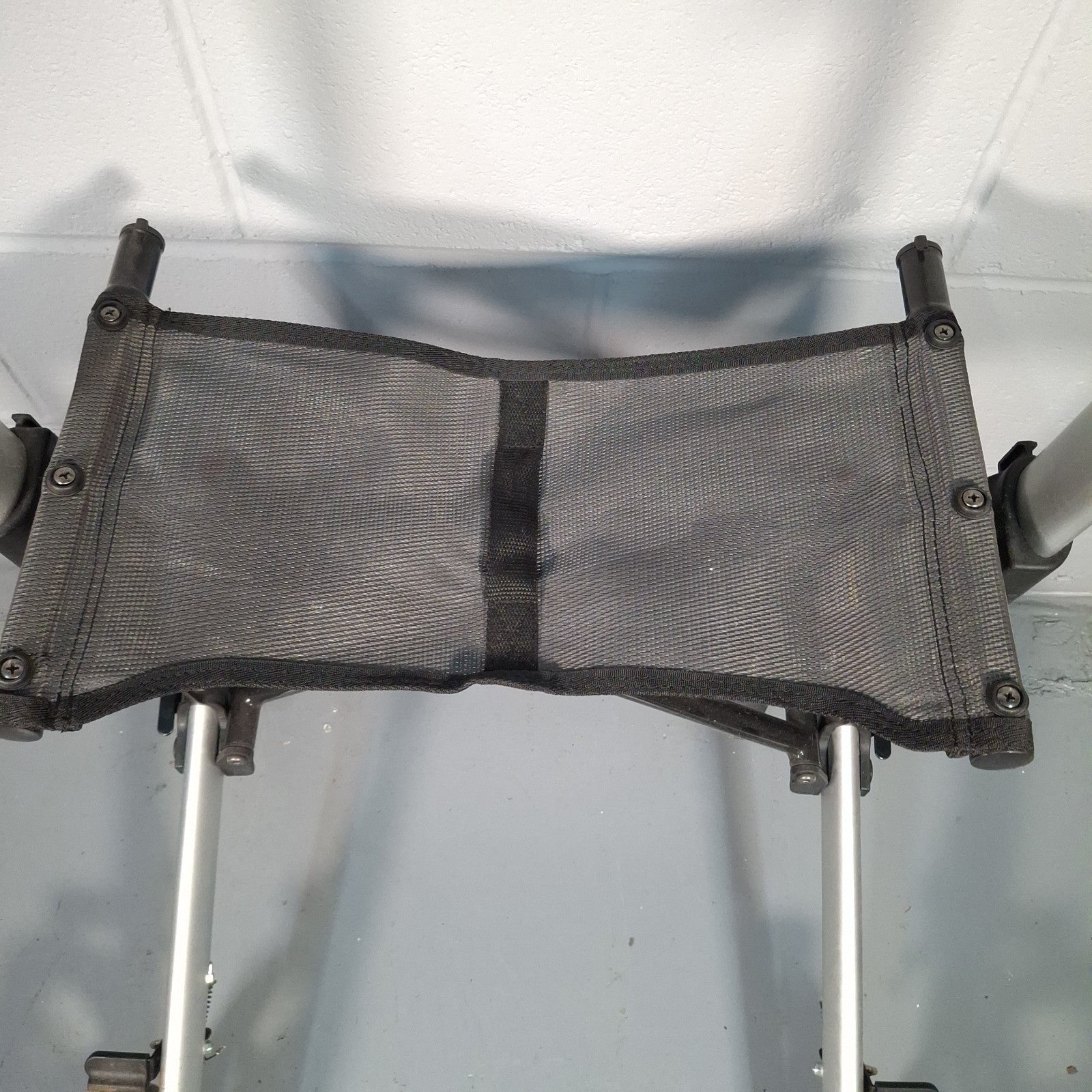 Drive WA018 X-Fold Rollator Walker with Seat & Backrest | Adjustable Height | Used | Silver