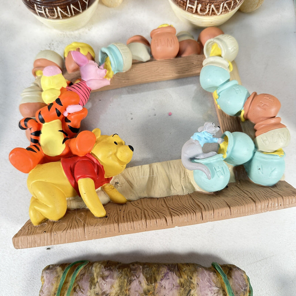 Winnie Pooh Bundle Book Ends Deceptive Played Piggy Banks Photo Frame Etc