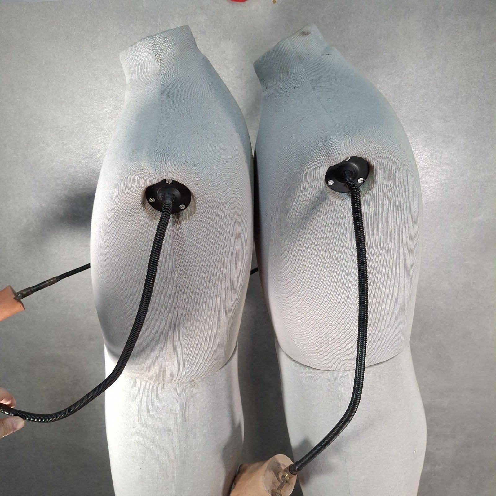 Pair of Vintage Stockman London Tailor's Mannequins | Articulated Arms & Hands | Used