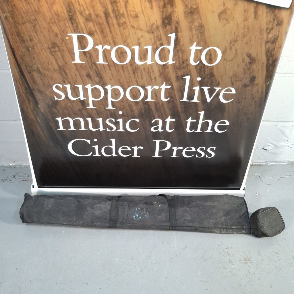 Thatchers Pull Up Advertisement Banner Retractable Display Man Cave