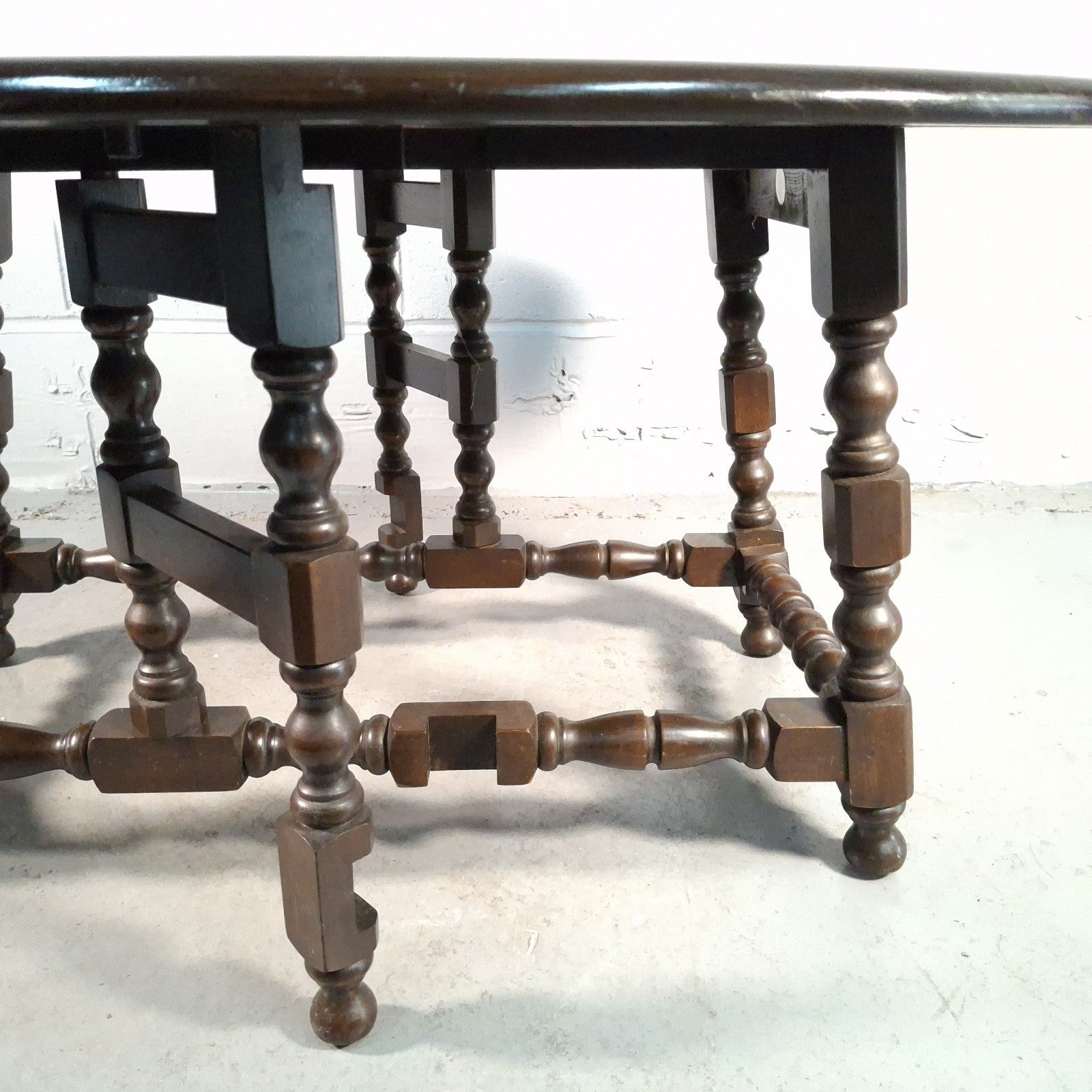 Ercol 506 Drop Leaf Supper Table | Elm Top & Beech Legs | Old Colonial | Vintage | Used