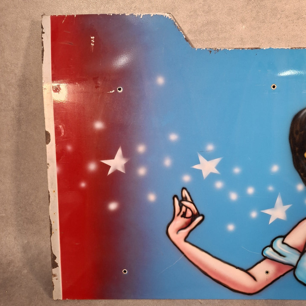 Vintage Fairground Princess Ride Sign Panels | Airbrushed Character Art | Pair | Used | 122cm