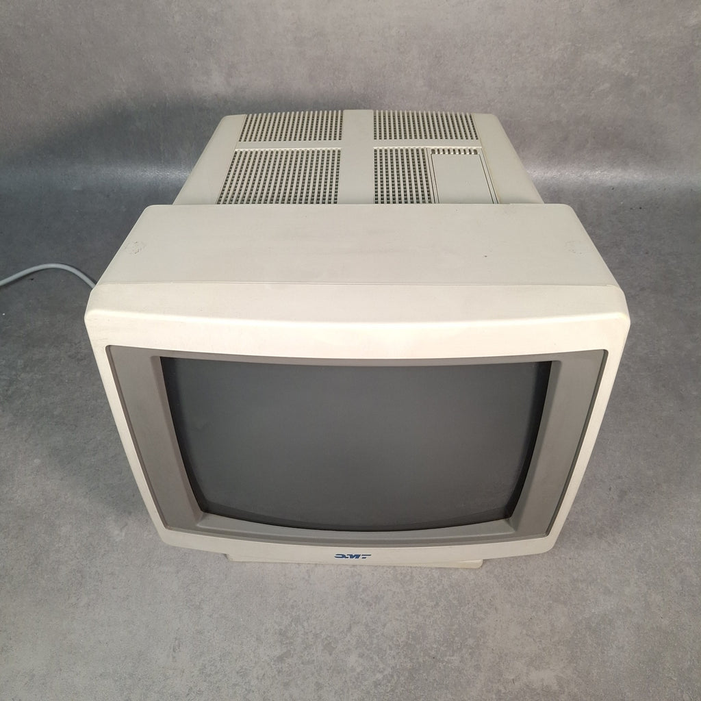 OMT CM-6560 CRT Monitor, FK-2002 Mechanical Keyboard & Genesis Mouse | Retro PC Bundle | Used
