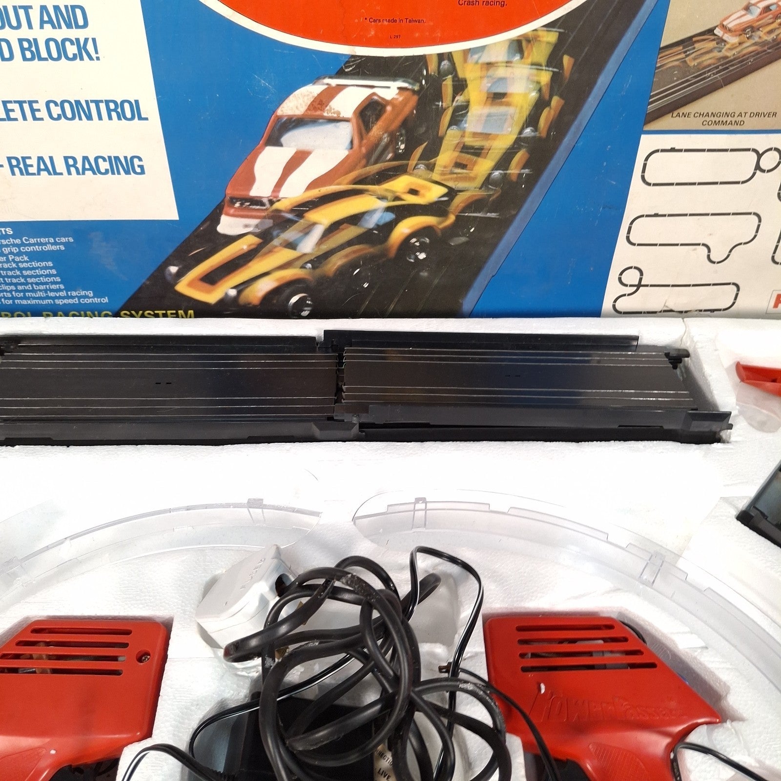 Vintage Palitoy Power Passers Lane Change Super-5 Set Slotless Racing Boxed