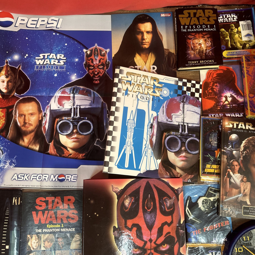Huge Star Wars Bundle Collection Vintage & Modern Some Rare Bits Toys Books Etc