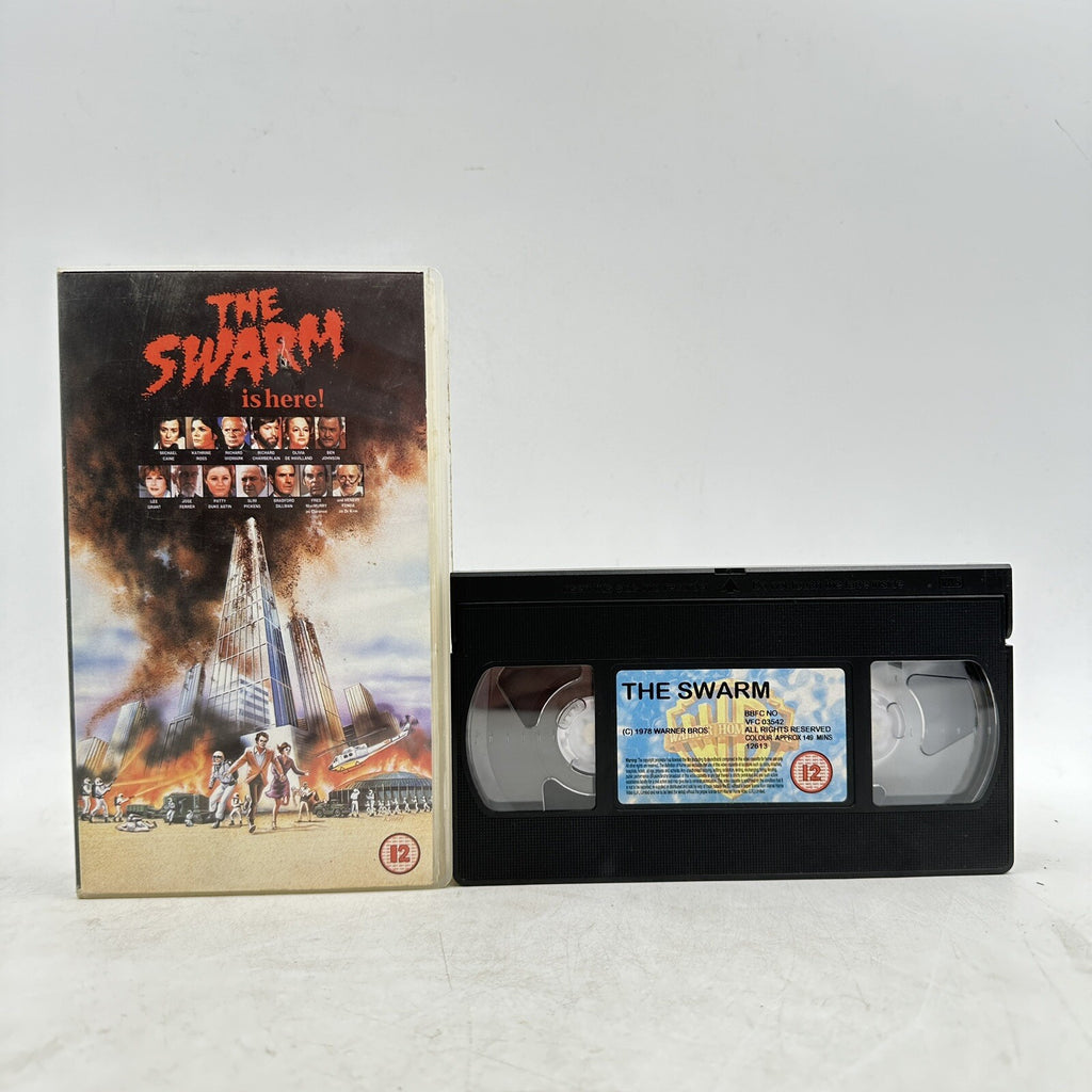 The Swarm (1978) VHS - Irwin Allen - Michael Caine - Warner Home Video UK PAL - Pre-Owned