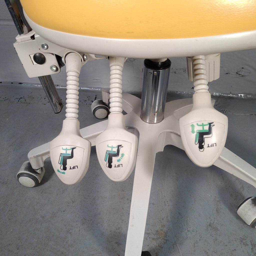 Murray SADV GT Dentist Chair Hydraulic Swivel Yellow