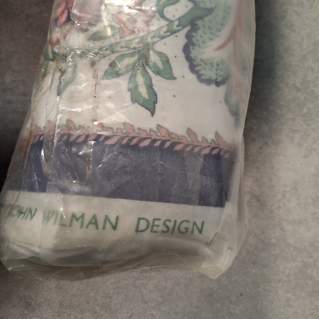 John Wilman 'Lyon Exclusive' Upholstery Fabric Roll – Jacobean Floral, Slate Blue | Unused