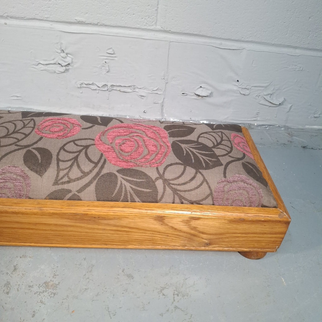 Kneeling Pad Prayer Stool Padded Removable Floral Top With Storage