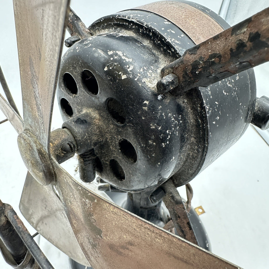 Antique Fan Metropolitan Vickers Rare 230v 12” Wiggle Manchester