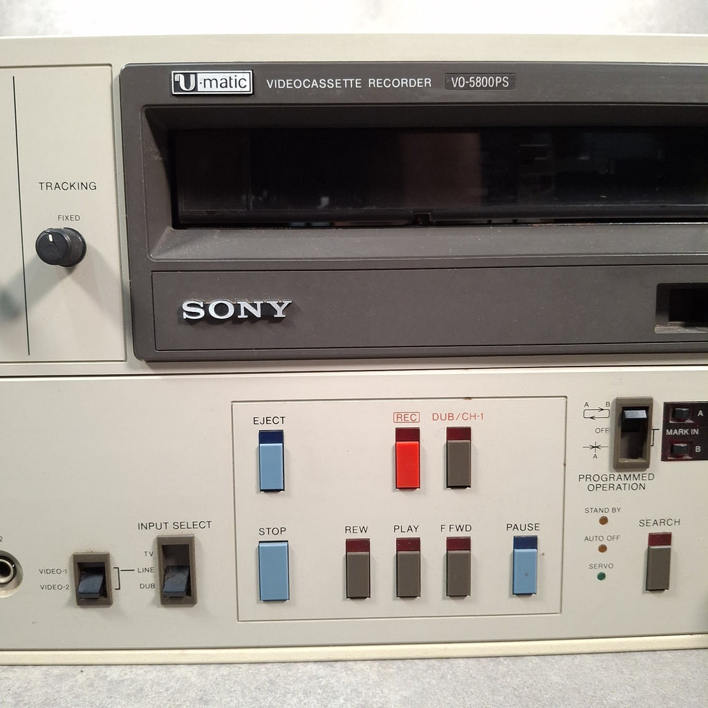 Sony VO-5800PS U-Matic Video Cassette Recorder | PAL | Professional Editing VTR | Used | Japan