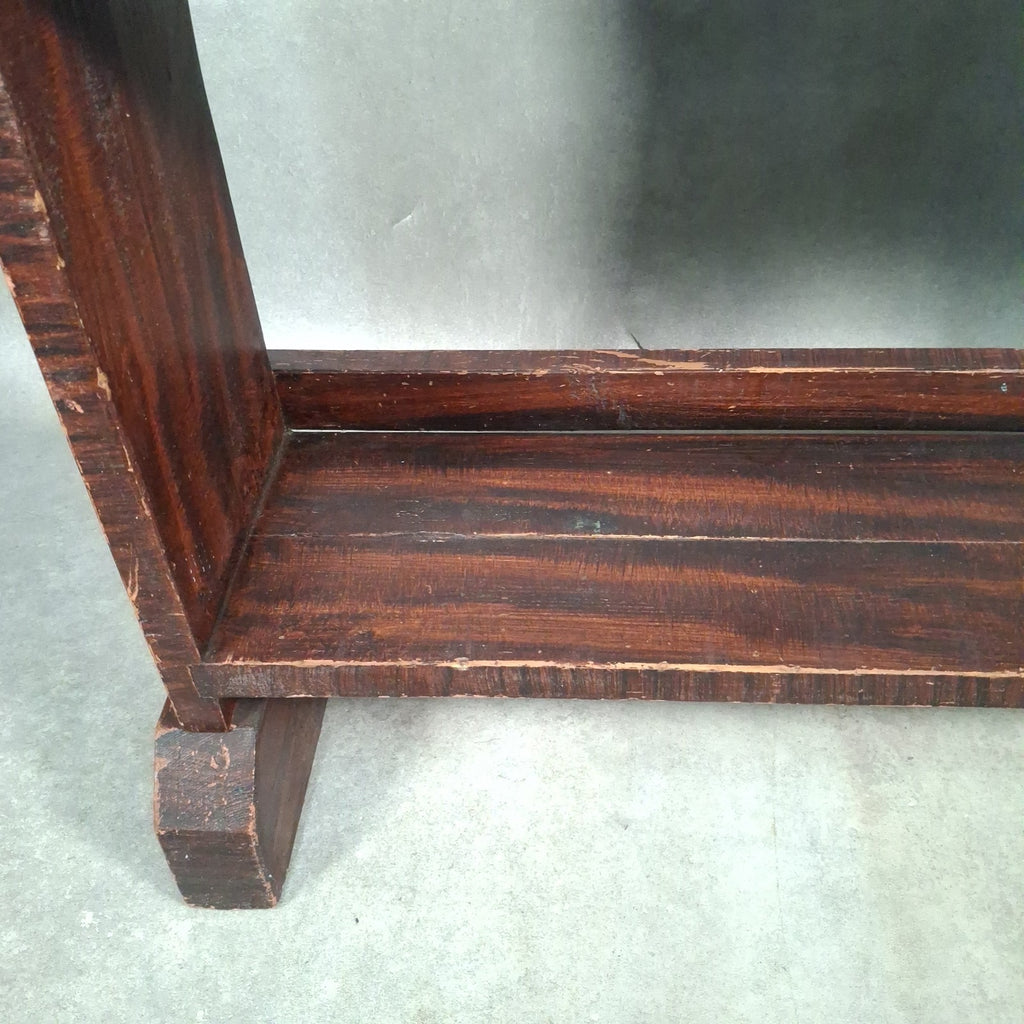 Vintage Handmade Pine Bookshelf | 1940s Utility Era | Rustic Shelving Unit | Used