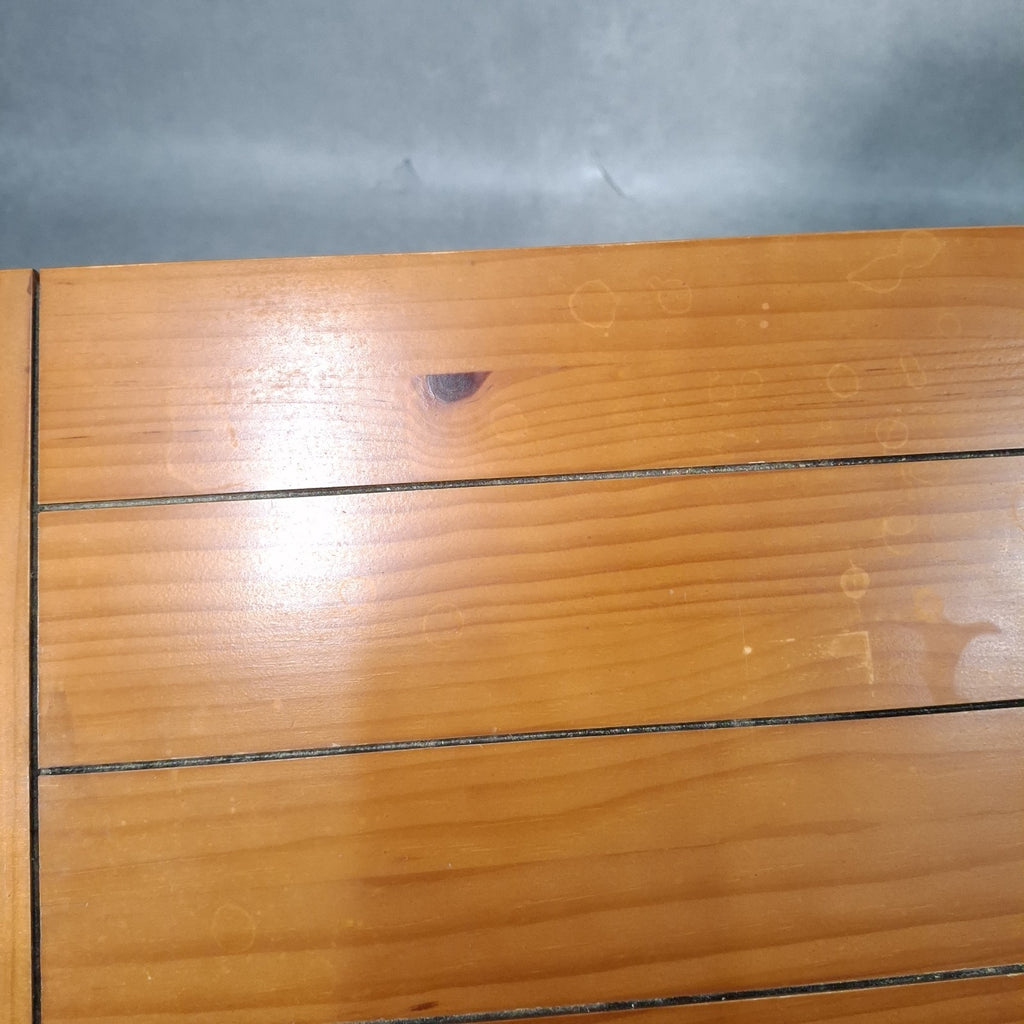 Vintage Solid Pine Nest of 3 Tables Rustic Farmhouse Country Turned Legs