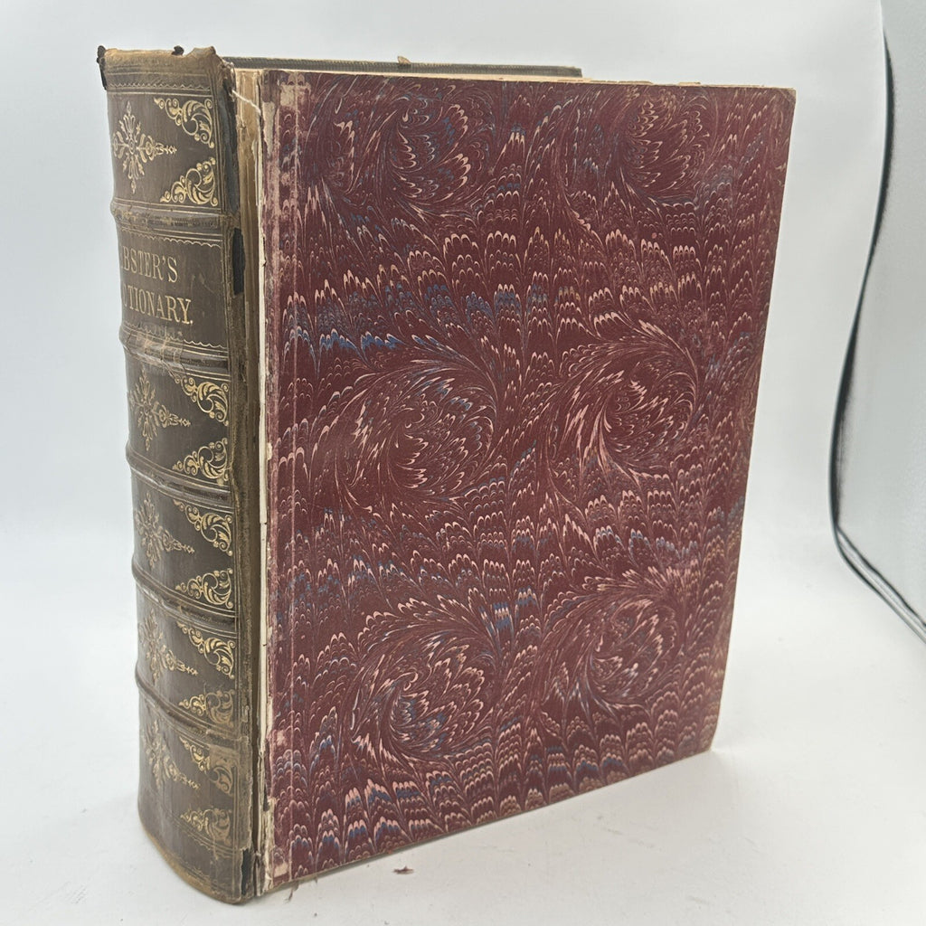 Websters Complete Dictionary Unabridged Antique 1884 Large Book