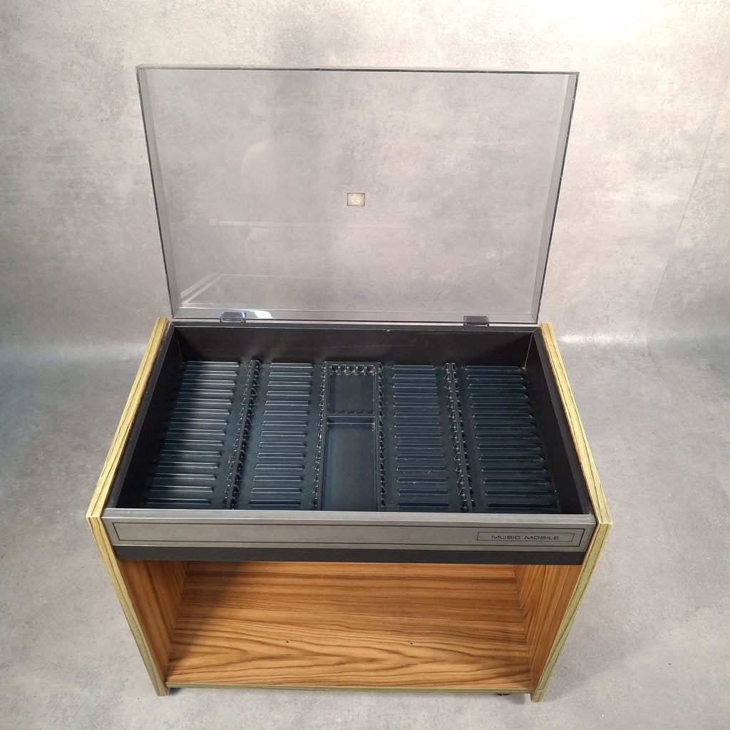 Vintage Concept 2000 Music Mobile Cassette Storage Trolley on Castors Holds 80