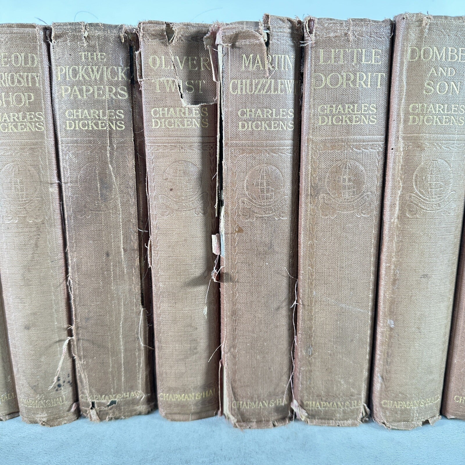 Book Set Charles Dickens 17 Volumes 1914 Chapman & Hall Antique Vintage