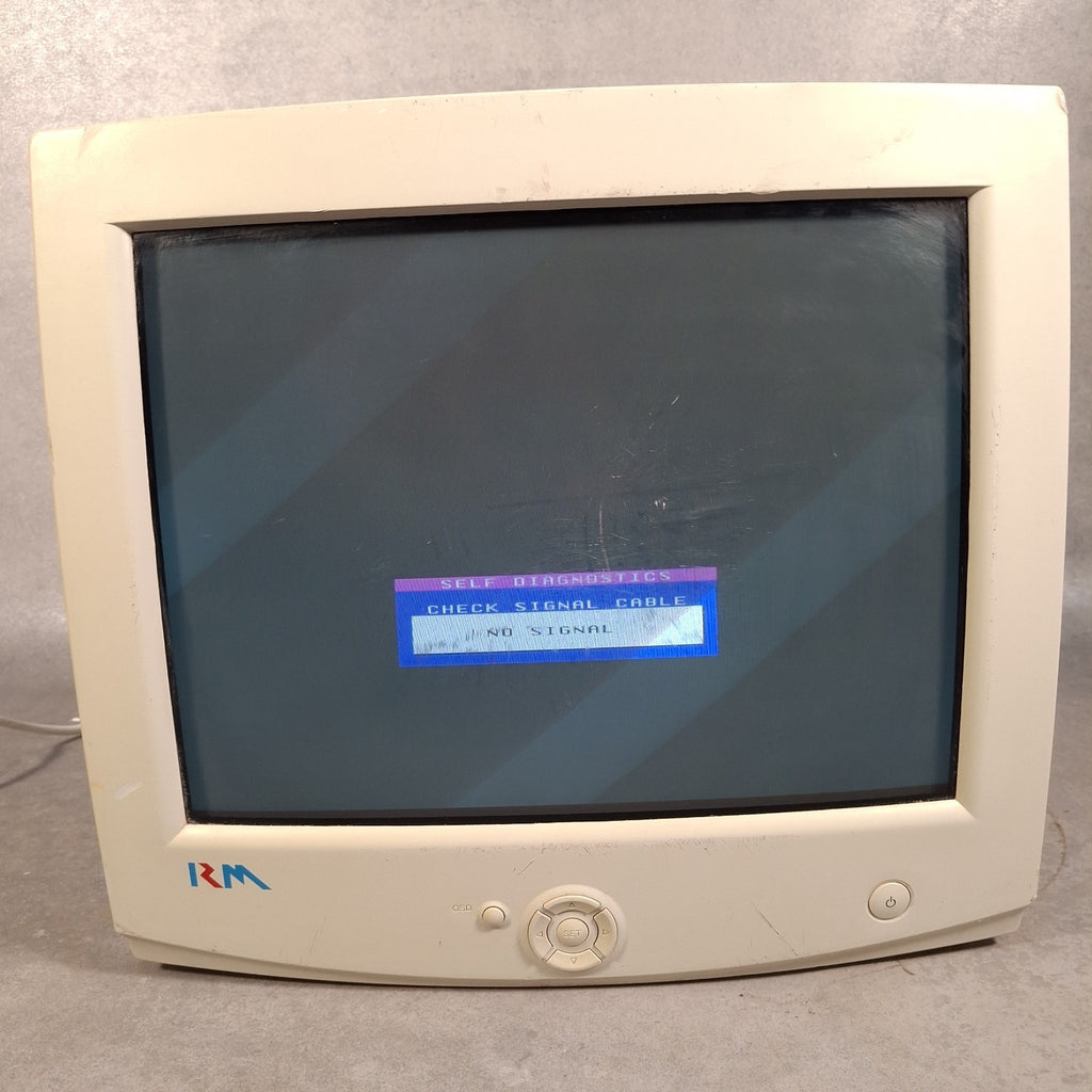 RM RM700-A 17" CRT VGA Monitor | Beige | c.Early 2000s | Faulty / For Parts | Retro Vintage PC