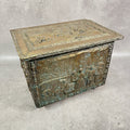 Vintage Embossed Brass Coal Box / Log Box - Tavern & Hunting Scenes - Victorian/Edwardian Style - Used