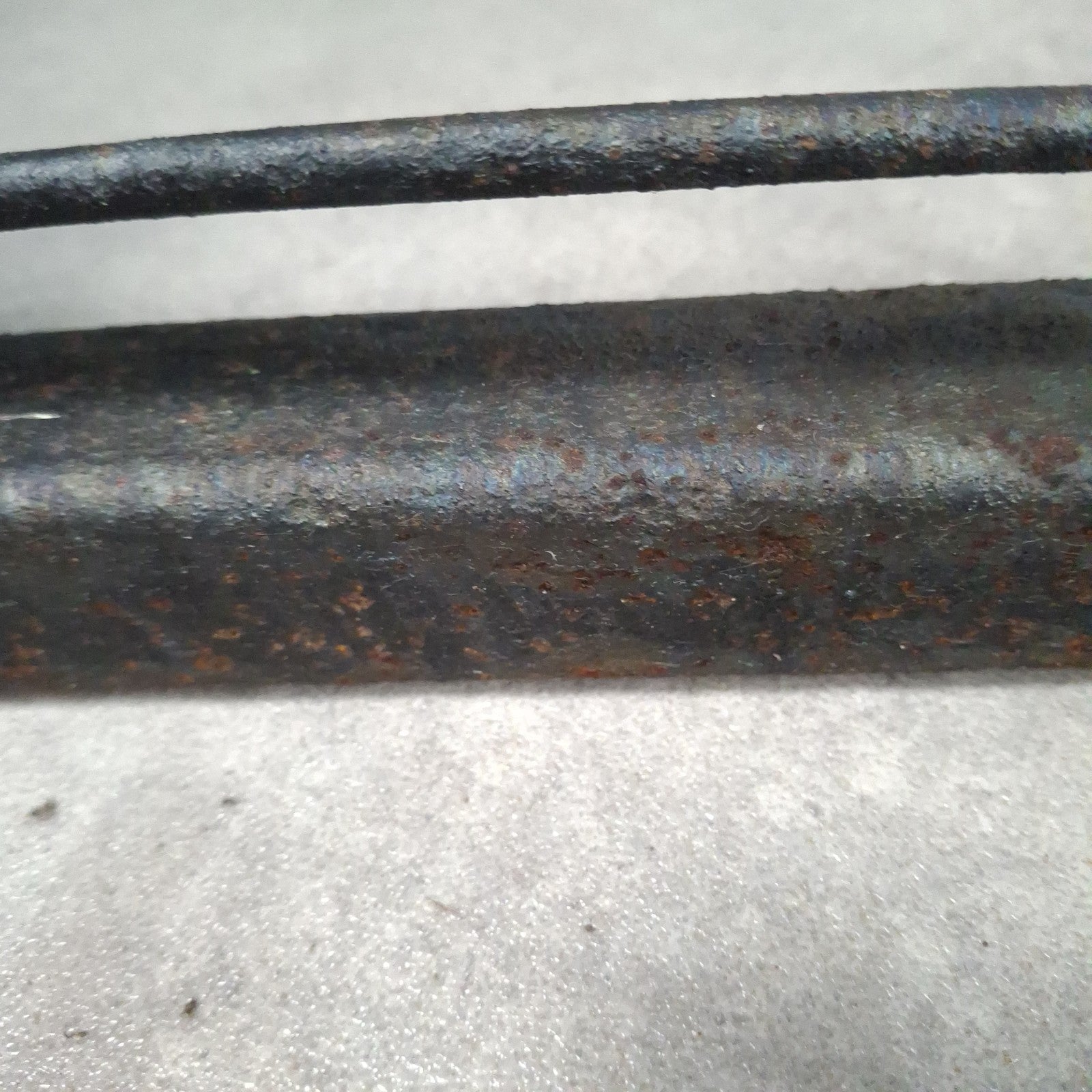 Vintage Black Metal Fireplace Fender | Hearth Kerb Guard | Wrought Iron Style | Used