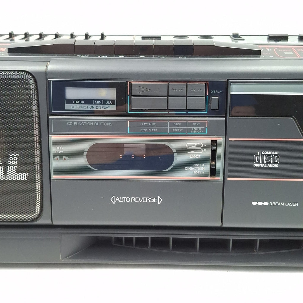 Goodmans SW890 Ghetto Blaster CD Tape Radio Boombox EQ Rare Vintage Stereo Prop