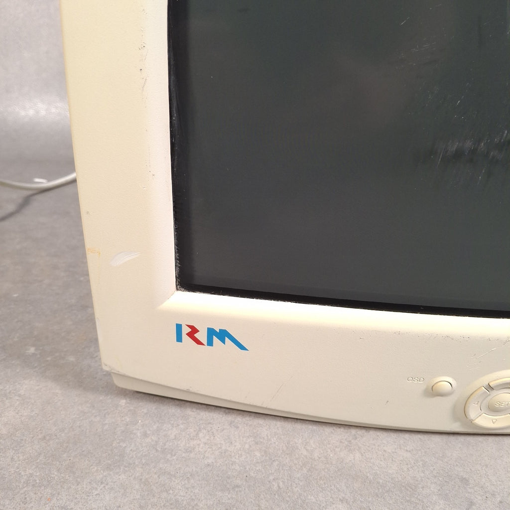 RM RM700-A 17" CRT VGA Monitor | Beige | c.Early 2000s | Faulty / For Parts | Retro Vintage PC