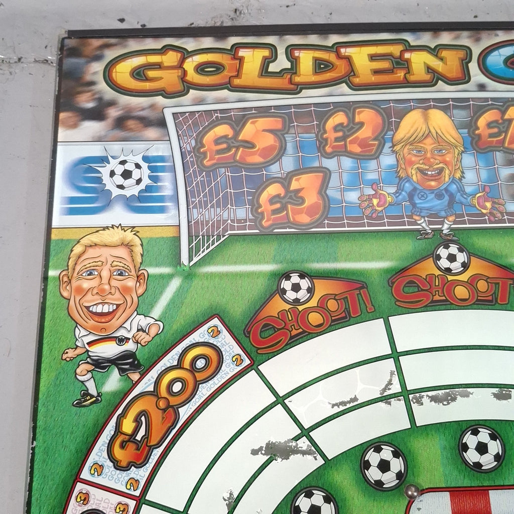 Sega Golden Goal Original Arcade Fruit Machine Glass Panels | Used | Wall Art | Man Cave