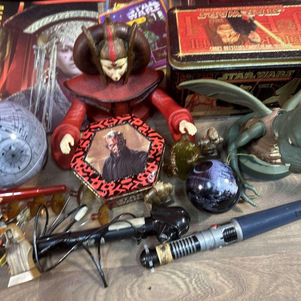 Huge Star Wars Bundle Collection Vintage & Modern Some Rare Bits Toys Books Etc