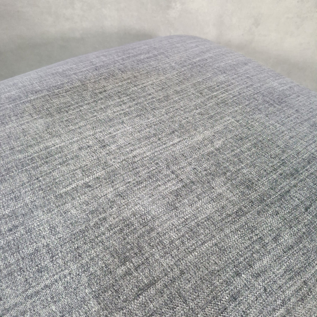 Grey Fabric Lift-Top Storage Ottoman on Castors | Reupholstered | Used