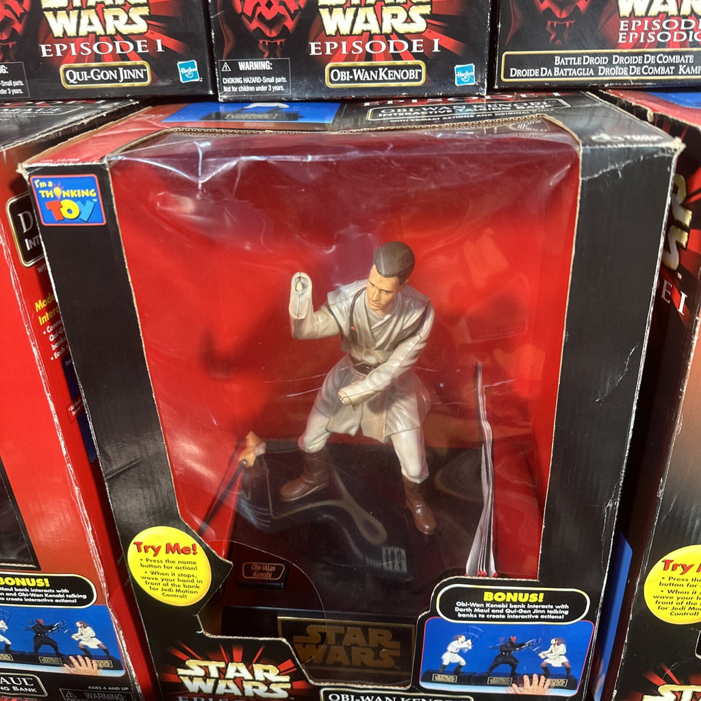 Star Wars Episode 1 Boxed Toys Job Lot | Hasbro 1999 | Talking Banks, Figures & More | Used