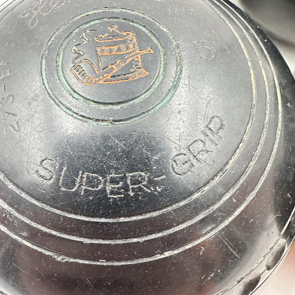 Henselite Super-Grip Lawn Bowls - Size 5 - Bias 273-EF - Set of 4 - BIBC Approved - Vintage - Used