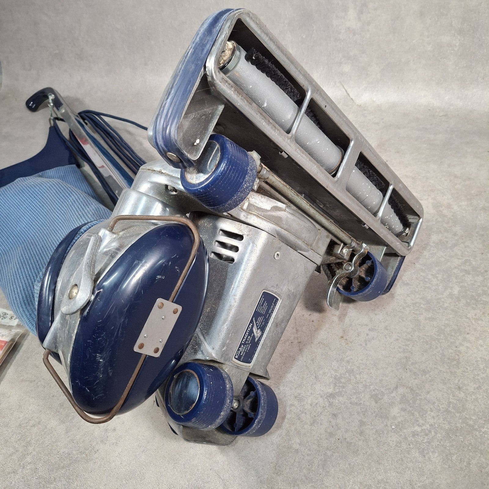 Kirby Tradition 3-CB Vintage Bagged Upright Vacuum Cleaner | Tested & Working | Used | Silver