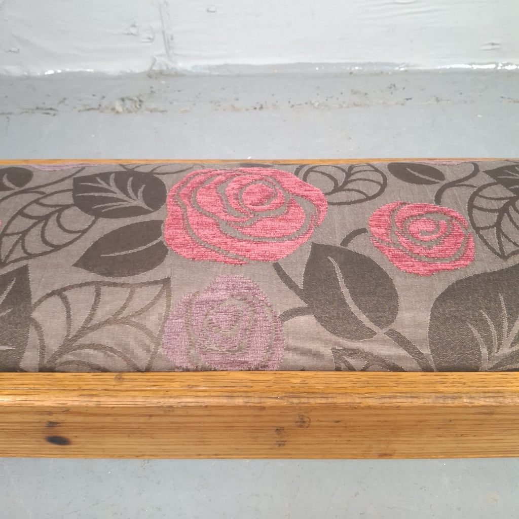 Kneeling Pad Prayer Stool Padded Removable Floral Top With Storage
