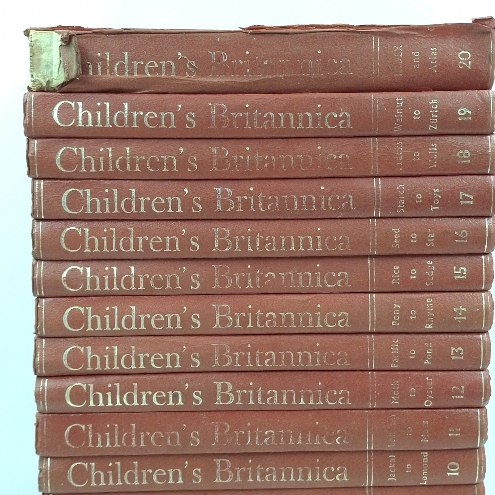 Children's Encyclopaedia Britannica | 2nd Edition 1969 | Complete 20-Volume Set | Used Vintage