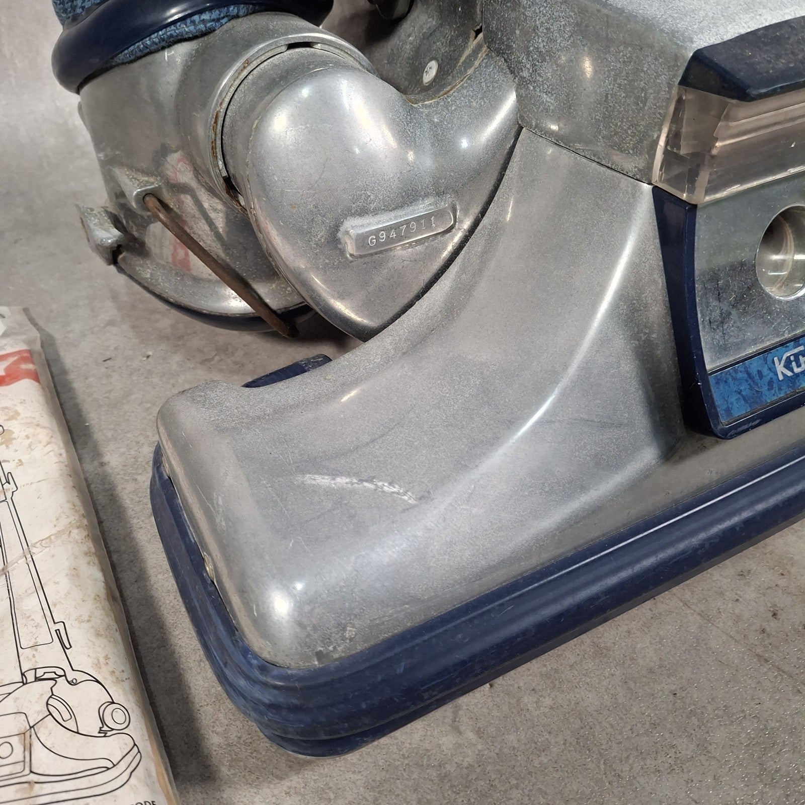 Kirby Tradition 3-CB Vintage Bagged Upright Vacuum Cleaner | Tested & Working | Used | Silver