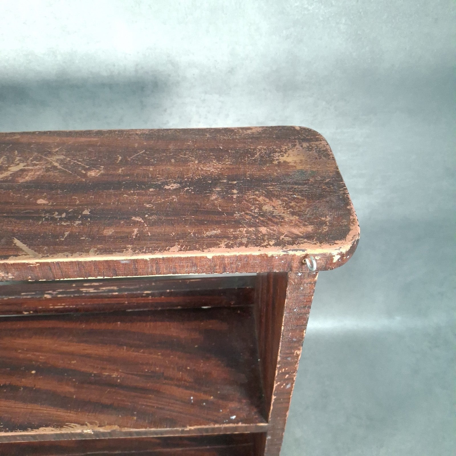 Vintage Handmade Pine Bookshelf | 1940s Utility Era | Rustic Shelving Unit | Used