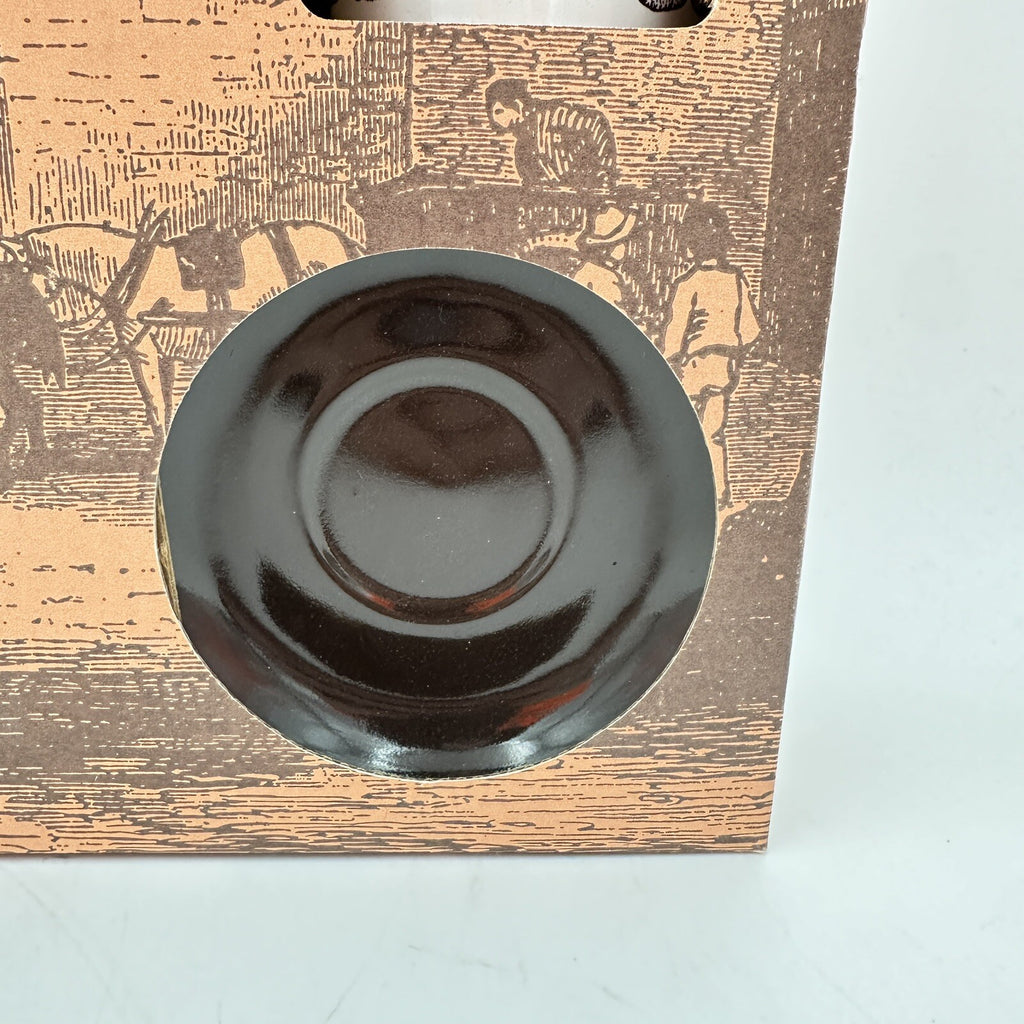 Cartwright & Edwards 18 Piece Tea Service - Dark Brown Glaze - Stoke-on-Trent - New Old Stock - Vintage